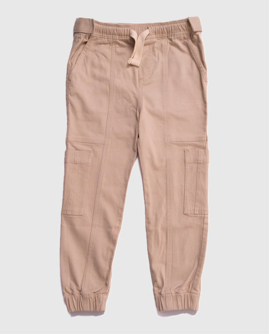 Boy's Cargo Pants in Beige