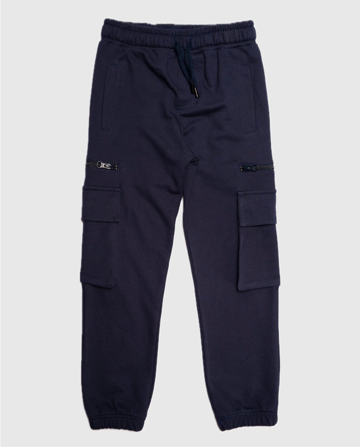 Boy's Cargo Sweatpants in Navy