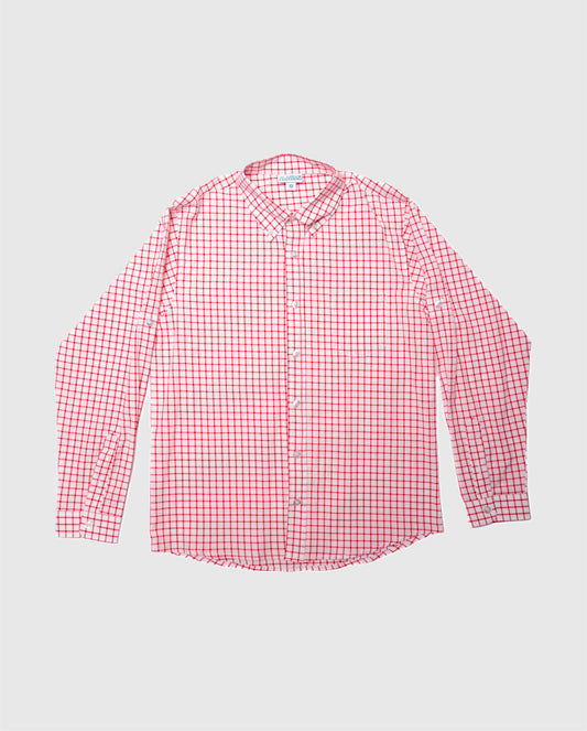 Boy's Red Checkered Long Sleeve Shirt