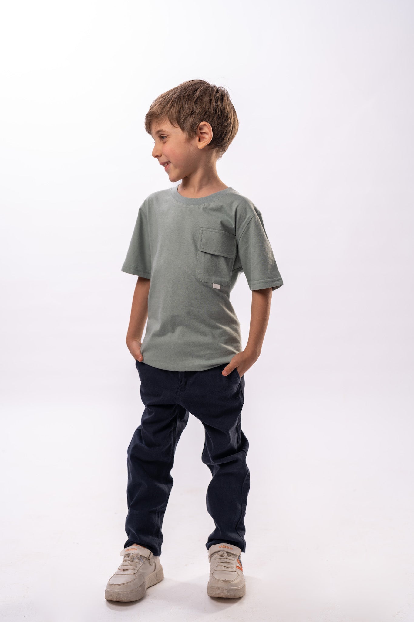 Boy's Chino Pants in Navy