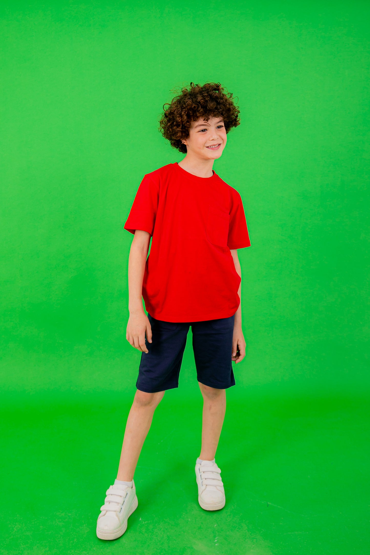 Boy's Red Half Sleeve T-Shirt