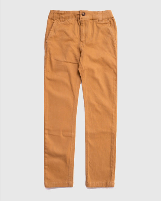 Boy's Chino Pants in Mustard